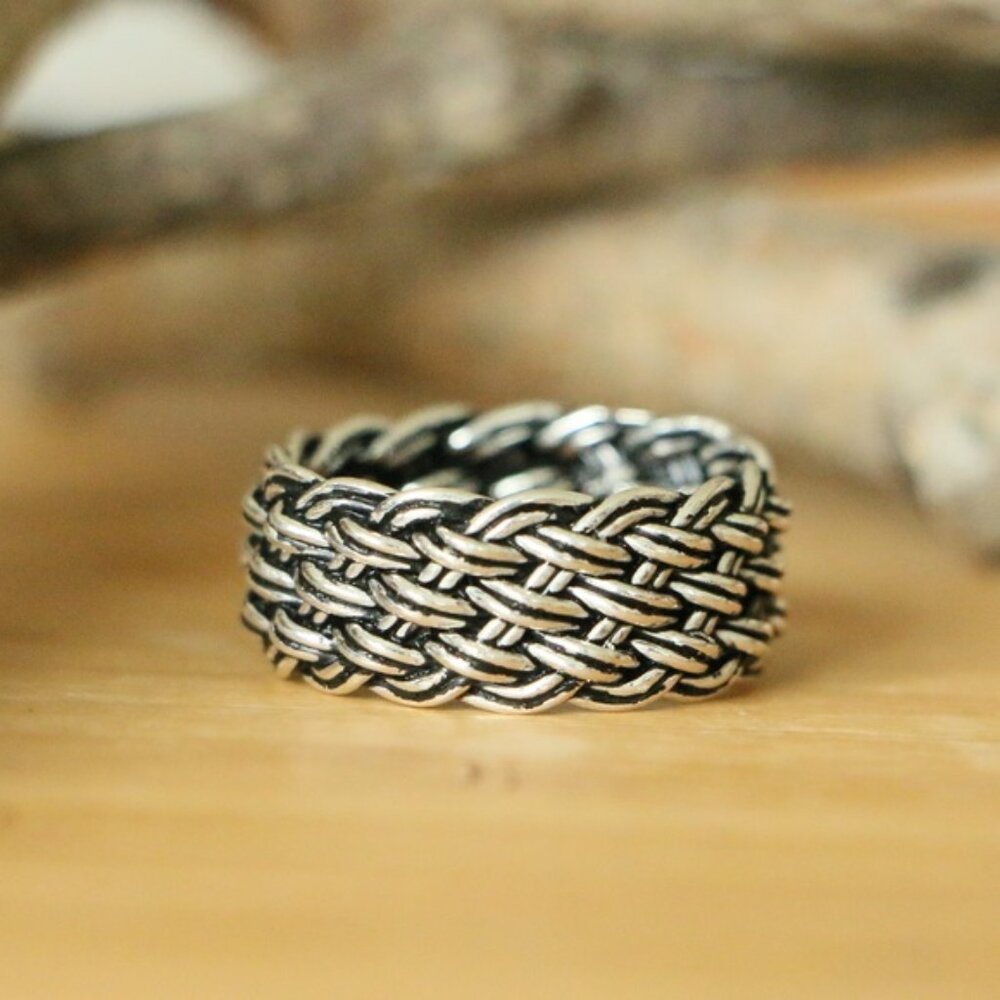 925 Sterling Silver CRAFT KNITTING MESH Men's